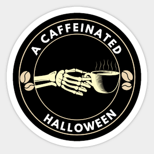 A Caffeinated Halloween Sticker